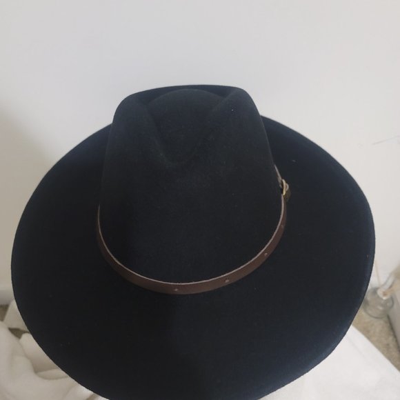 Unisex Houston Black Festival Style Felt Hat  Handmade